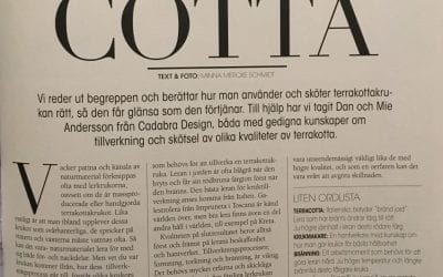 Cadabra Design intervjuas om terrakottakrukor i Fiori Magazine Våren 2018