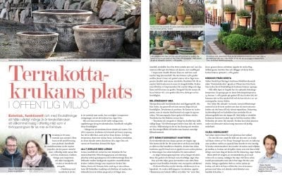 Cadabra Design intervjuas om frosttåliga planteringskärl i Tidskriften Landskap, nr 1 2018